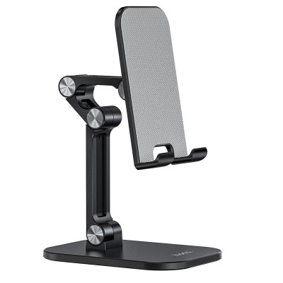 Настольный держатель подставка для телефона Hoco PH34 Excelent double folding desktop stand Black