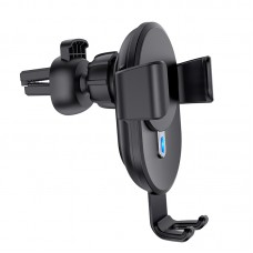 Автодержатель Hoco CW25 Delight wireless charging Black