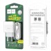 Сетевое зарядное устройство Hoco C73A Glorious (2USB) с кабелем Lightning White