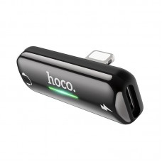 Переходник Hoco LS27 Apple Dual Lightning digital audio converter Gray
