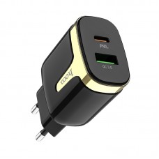 Сетевое зарядное устройство Hoco C79A Zeus PD+QC3.0 charger Black