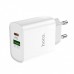 Сетевое зарядное устройство Hoco C80A Rapido PD+QC3.0 charger White