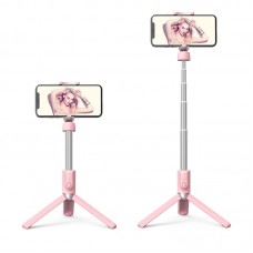 Монопод для селфи Hoco K11 Wireless tripod Pink