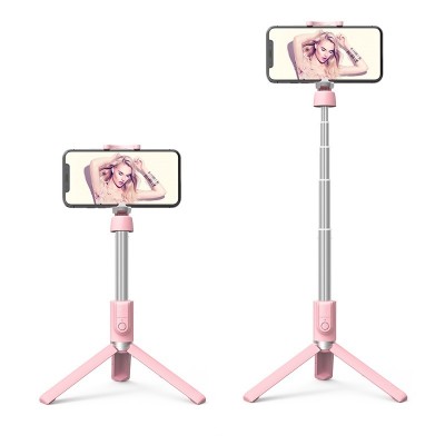 Монопод для селфи Hoco K11 Wireless tripod Pink