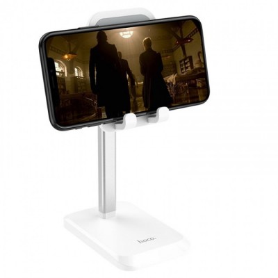 Настольный держатель для телефона Hoco PH27 Soaring metal desktop stand White