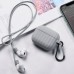Комплект для Apple Airpods Pro (чехол, карабин, шнур) Hoco WB20 Fenix protective cover Gray