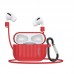 Комплект для Apple Airpods Pro (чехол, карабин, шнур) Hoco WB20 Fenix protective cover Red
