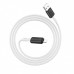 Мягкий силиконовый кабель для iPhone Hoco X48 Soft silicone charging for Lightning 2.4A 1m White