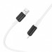 Мягкий силиконовый кабель для iPhone Hoco X48 Soft silicone charging for Lightning 2.4A 1m White