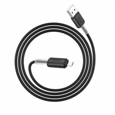 Мягкий силиконовый кабель MicroUSB Hoco X48 Soft silicone charging 2.4A 1m Black