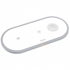 Беспроводная зарядка Hoco CW24 Handsome 3-in-1 White