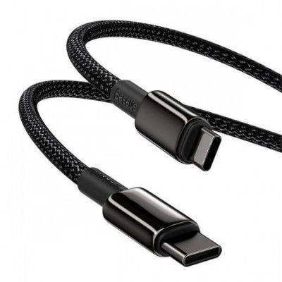 Кабель Baseus Tungsten Gold Fast Charging Data Cable Type-C to Type-C PD 100W 2m