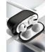 Чехол для Apple Airpods Pro с карабином Usams US-BH568 Silicone Protective Cover Black