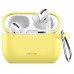 Чехол для Apple Airpods Pro с карабином Usams US-BH568 Silicone Protective Cover Yellow