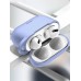 Чехол для Apple Airpods Pro с карабином Usams US-BH568 Silicone Protective Cover Purple