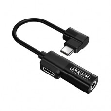 Переходник Joyroom S-M361 (с Type-C на Type-C и 3.5mm AUX)  charging audio adapter converter Black