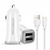 Автомобильное зарядное устройство Joyroom C-M216 c Micro USB (2USB 3.1А) White