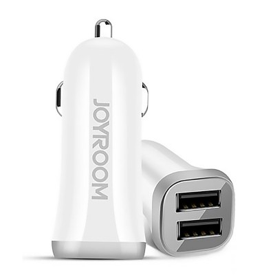 Автомобильное зарядное устройство Joyroom C-M216 (2USB 3.1А) White