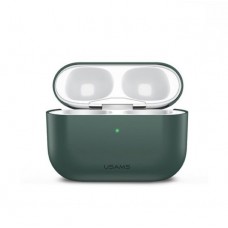 Чехол для Apple Airpods Pro Usams US-BH569 Ultra-thin Silicone Protective Cover Green