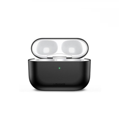 Чехол для Apple Airpods Pro Usams US-BH569 Ultra-thin Silicone Protective Cover Black