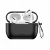 Чехол для Apple Airpods Pro с карабином Usams US-BH568 Silicone Protective Cover Black