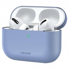 Чехол для Apple Airpods Pro Usams US-BH569 Ultra-thin Silicone Protective Cover Purple