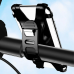 Велодержатель для телефона на руль Usams US-ZJ053 Bicycle Silicon Phone Holder Black