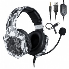 Наушники игровые Onikuma K8 с микрофоном Camo White