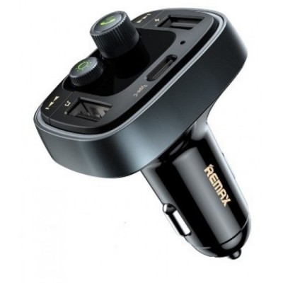 FM-модулятор (трансмиттер) Remax RCC230 Kezhi Series с функцией зарядки (2USB. 4.8A) Black