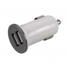 Автомобильное зарядное устройство Remax RCC-201 Mini (2USB 2.1A) White