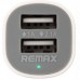 Автомобильное зарядное устройство Remax RCC-201 Mini (2USB 2.1A) White