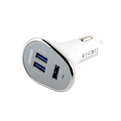 Автомобильное зарядное устройство Remax RCC302 (3USB 6.3A) White