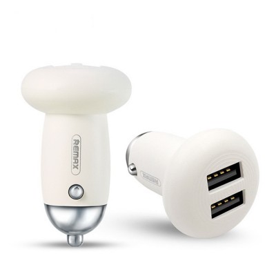 Автомобильное зарядное устройство Remax Mushroom RCC210 (2USB 2.1A) White