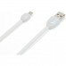 Кабель Remax RC-040m Shell microUSB-USB 1m White