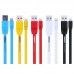 Кабель Remax RC-001m Full Speed MicroUSB Flat 1M Red