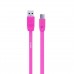 Кабель Remax Full Speed Micro USB Flat 1.5M Pink