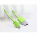 Кабель Remax Light round RC-06i  Lightning  1M Green