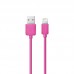 Кабель Remax Light round RC-06i  Lightning  1M Pink