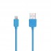 Кабель Remax Light round  Lightning  1.5M Blue