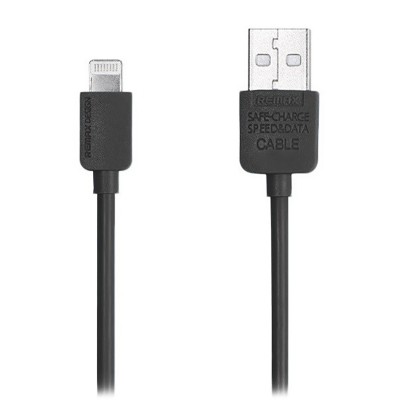 Кабель Remax Light round  Lightning  2M Black