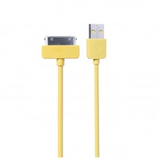 Кабель Remax Light round для iPhone 4 1M Yellow