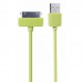 Кабель Remax Light round для iPhone 4 1M Green