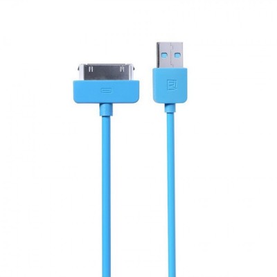Кабель Remax Light round для iPhone 4 1M Blue