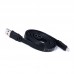 Кабель Remax Lightning Ruller flat Black