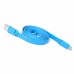 Кабель Remax Lightning Ruller flat Blue