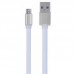 Кабель Remax Colourful Micro-USB flat 005m 1M White