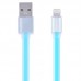 Кабель Remax Colourful Micro-USB flat 005m 1M Blue