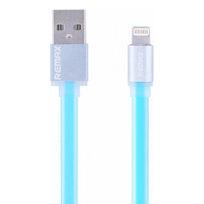 Кабель Remax Colourful Lightning flat 005i Blue