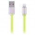 Кабель Remax Colourful Lightning flat 005i Green