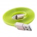 Кабель Remax Colourful Lightning flat 005i Green